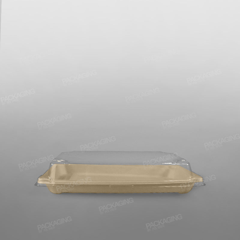 Recyclable PET Lid For Sushi Tray - Size - 238x146mm