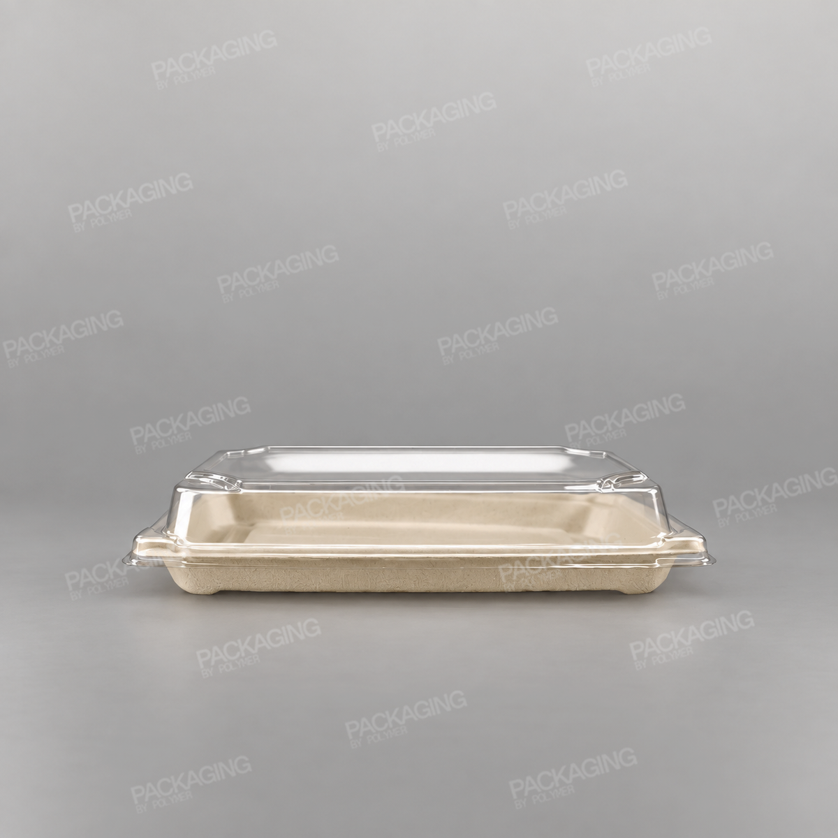 Recyclable PET Lid For Sushi Tray - Size - 238x146mm