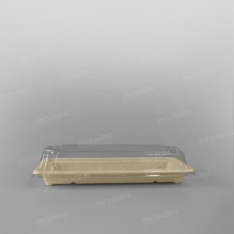 Compostable BioCane Sushi Tray - 221x91x24mm