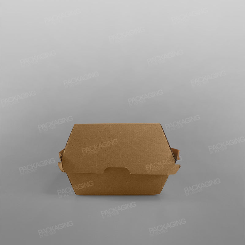 Clamshell Corrugated Kraft Burger Box
