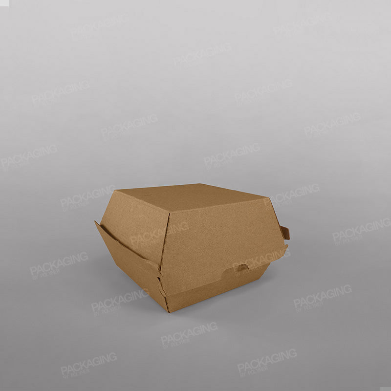Clamshell Corrugated Kraft Burger Box