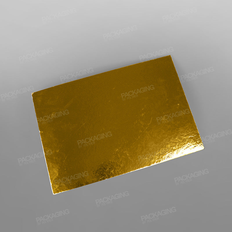 Cake Card Rectangular, Gold
