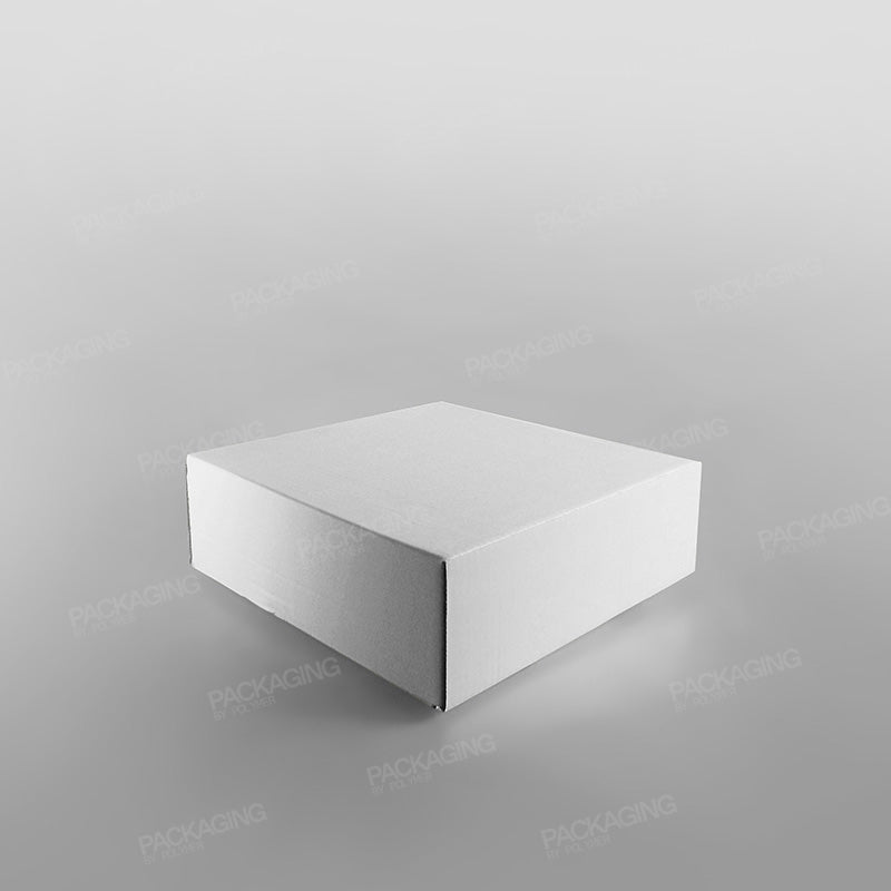 White Corrugated Cake Box