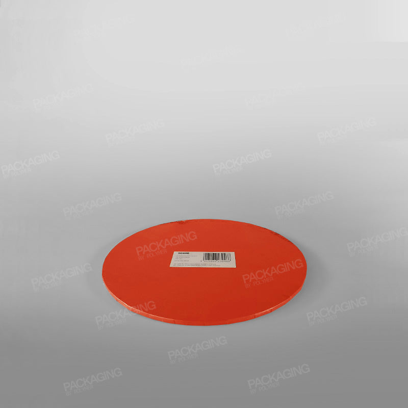 Cake Card Red Round Masonite