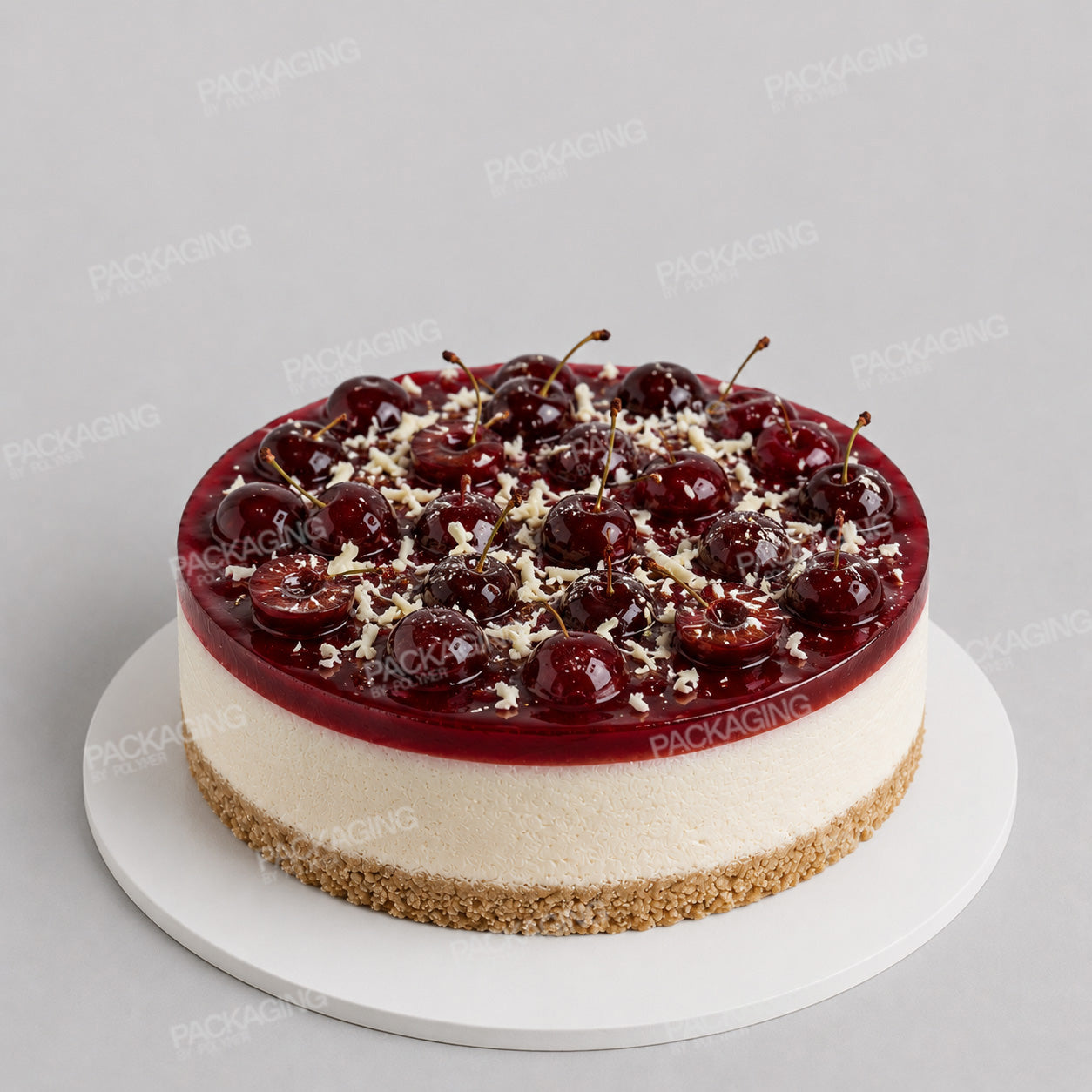 Cake Card White Round Masonite