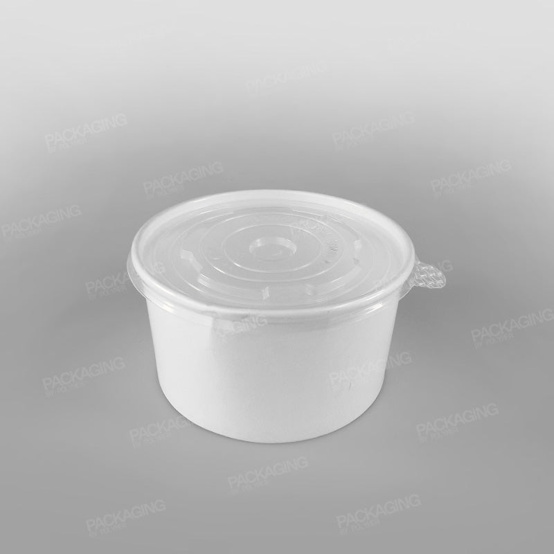 Paper Food Bowl - White