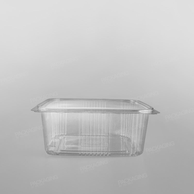 Somoplast Clear Hinged Rectangular Plastic Container -  Economy