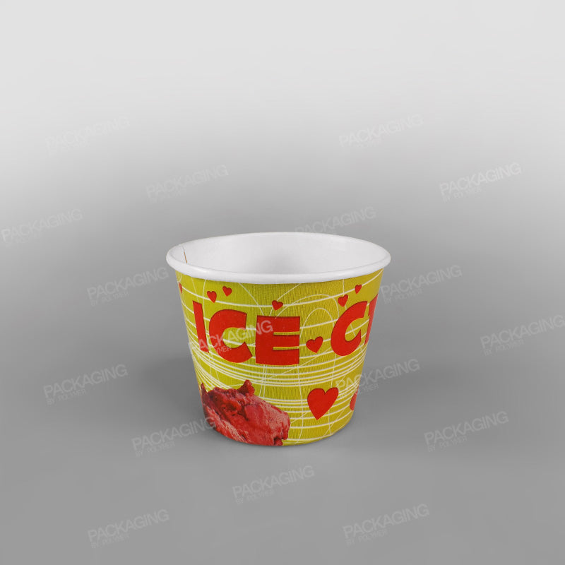 Paper Ice Cream Cups - 200cc - Generic Design