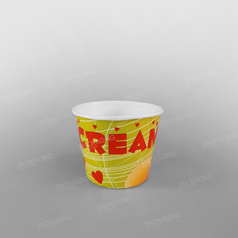 Paper Ice Cream Cups - 200cc - Generic Design