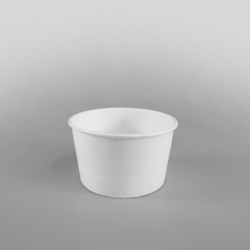 Paper Ice Cream Cups - Plain White