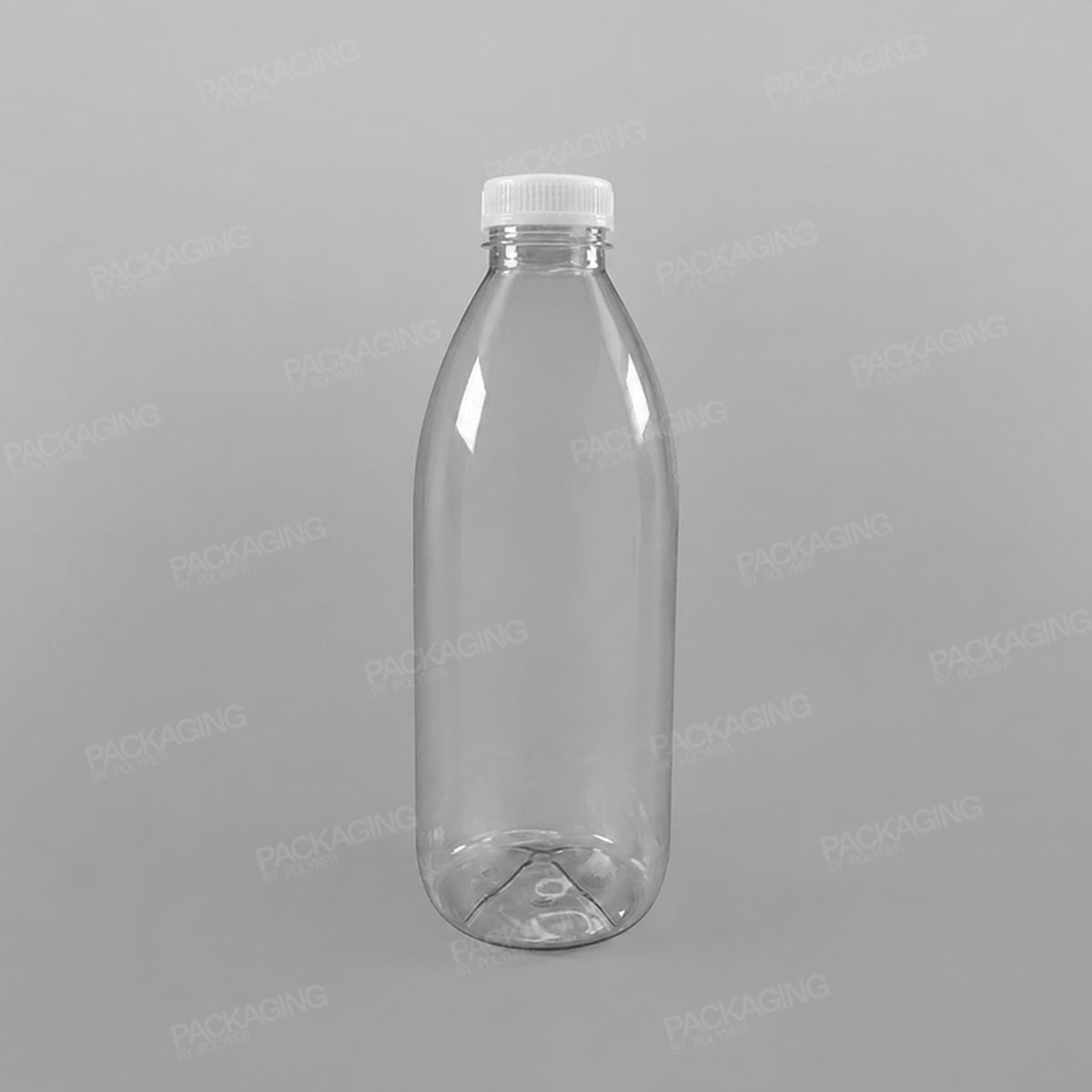 Clear Round Juice Bottles (Caps Sold Separately)
