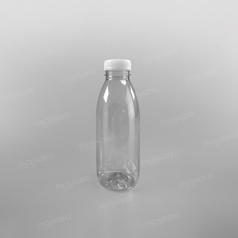 Clear Round Juice Bottles (Caps Sold Separately)