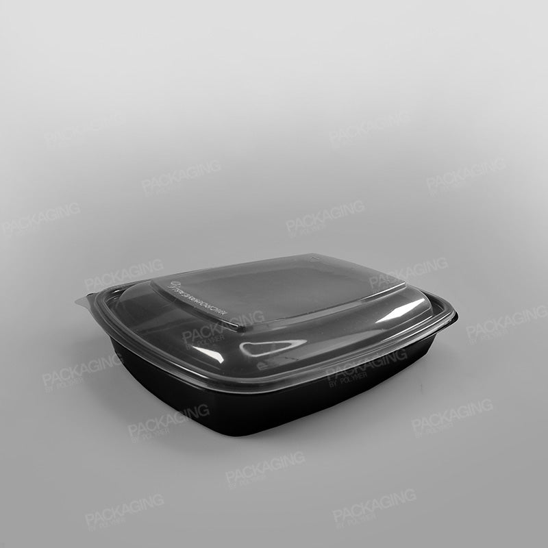 Somoplast Premium Black Rectangular Microwavable Container