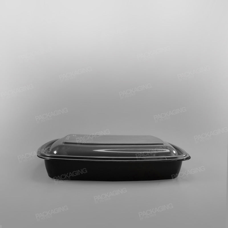 Microwavable Lid For Somoplast Premium Black Rectangular Microwavable Container - 750/900cc