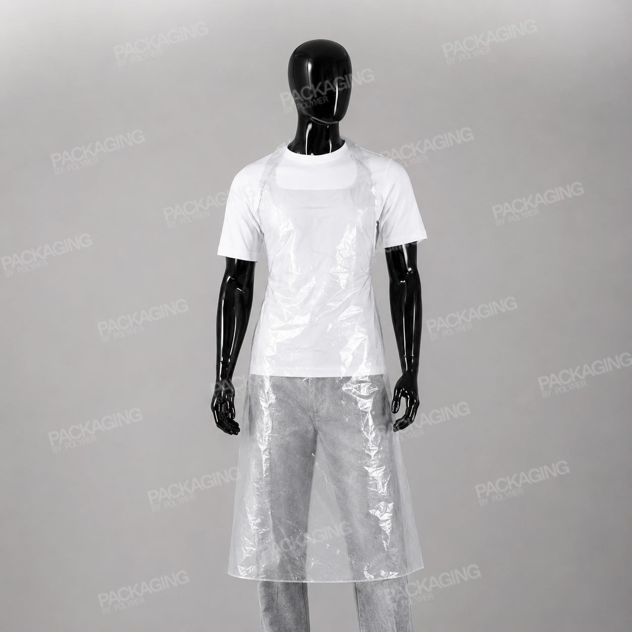 Plastic White Apron Bulk