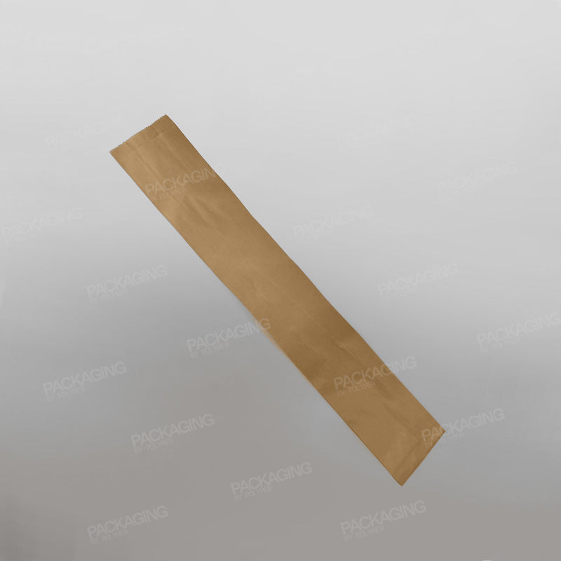 Ribbed Kraft Paper Bag - 4x6x26inch (French Stick)