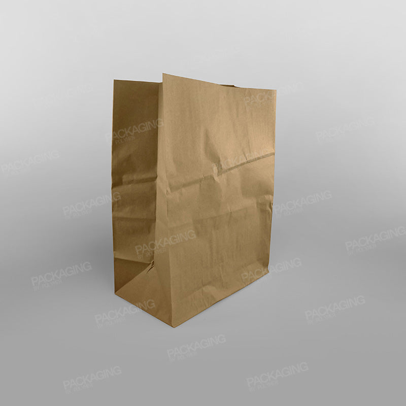 Brown Paper Grab Bag/ Take Away Bag, No Handles