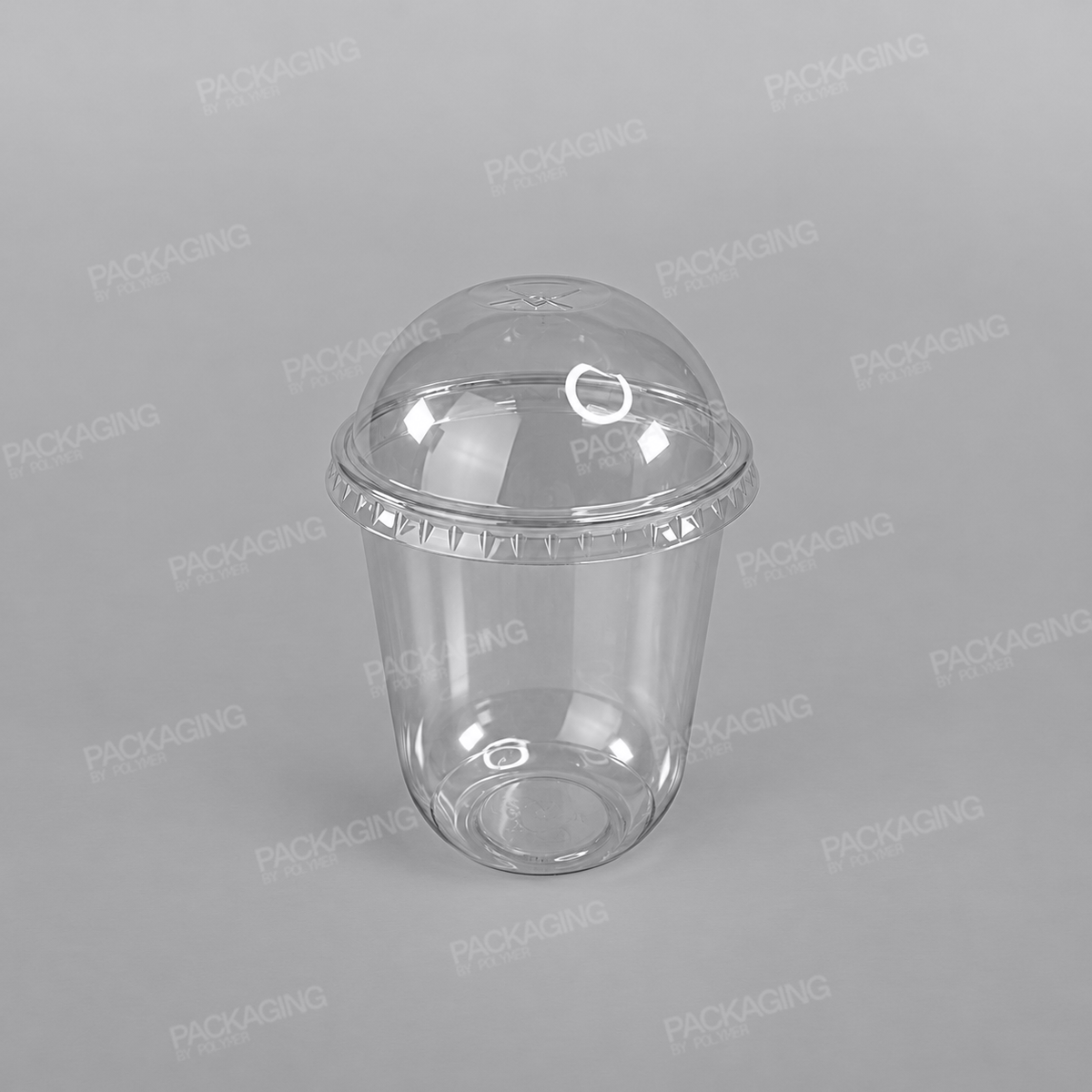 Clear PET Domed Lid For U Shape Bubble Tea Cup