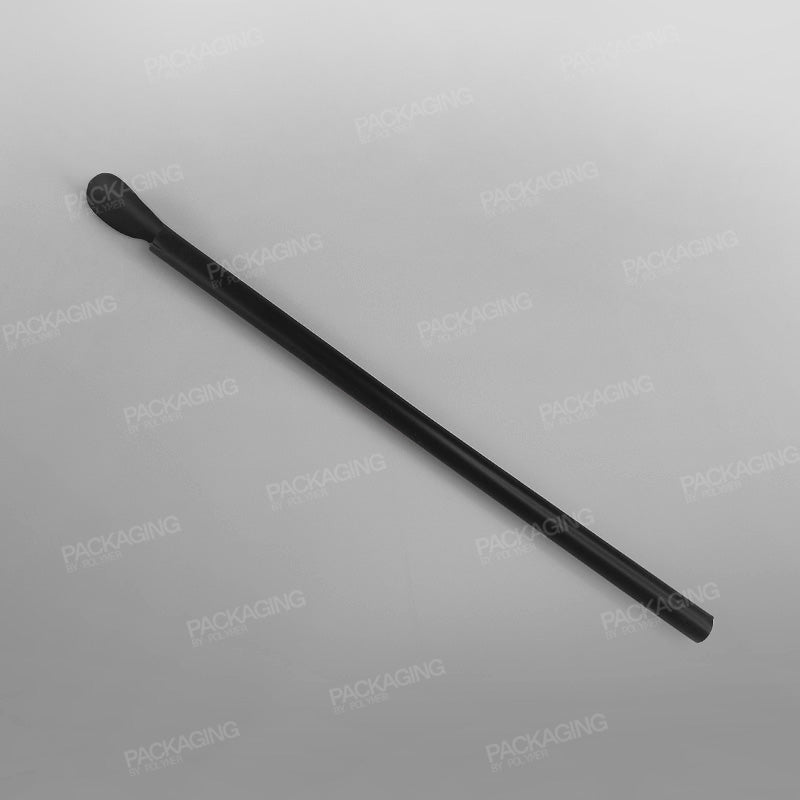 Black Biodegradable PLA Spoon Straw [200x8mm]