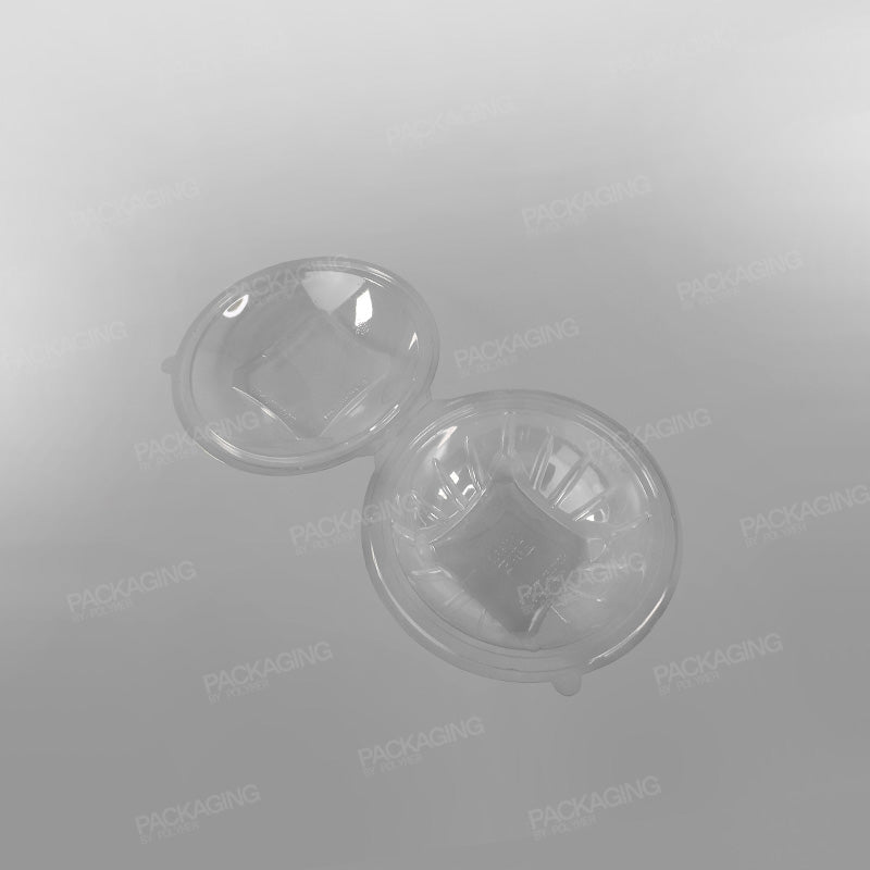 GPI Sekipack Recyclable Plastic Round Hinged Salad Bowl