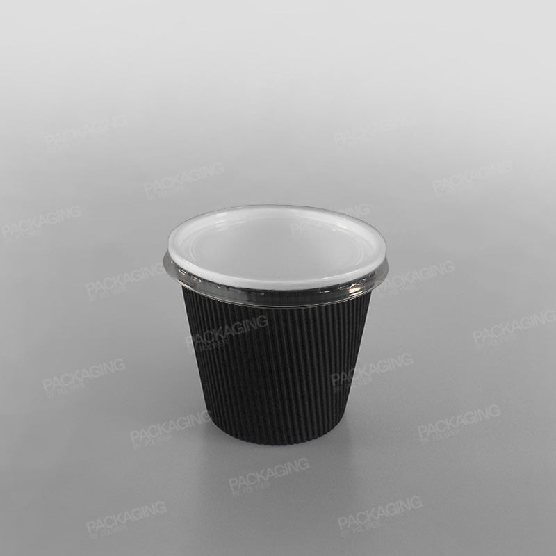 Go-Pak Ripple Black Soup/ Food Container Squat