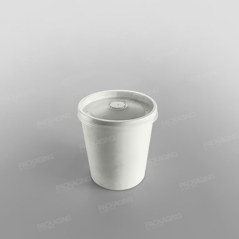 Solo White [LVS516] Vented Plastic Lid [24oz]