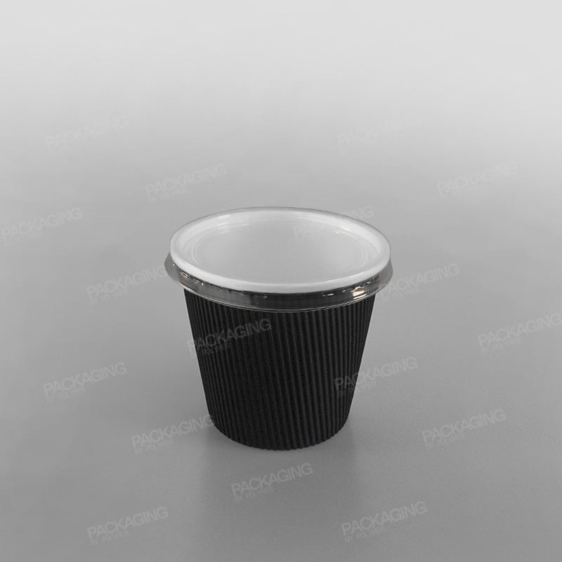 Go-Pak Clear Plastic Lid for Black Ripple Soup/ Food Container