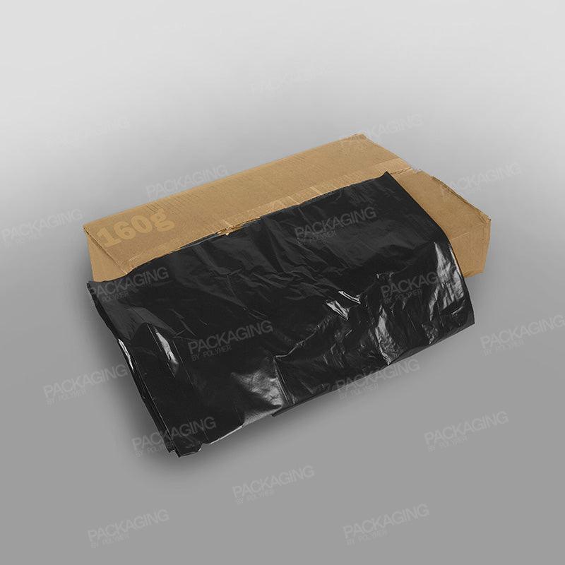 Black Refuse Bag - 18 x 29 x 38 inch - 160G - Packaging By Polymer