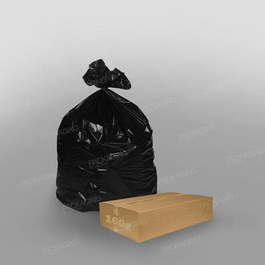 Black Refuse Bag - 20 x 34 x 39 inch - 160G - Packaging By Polymer