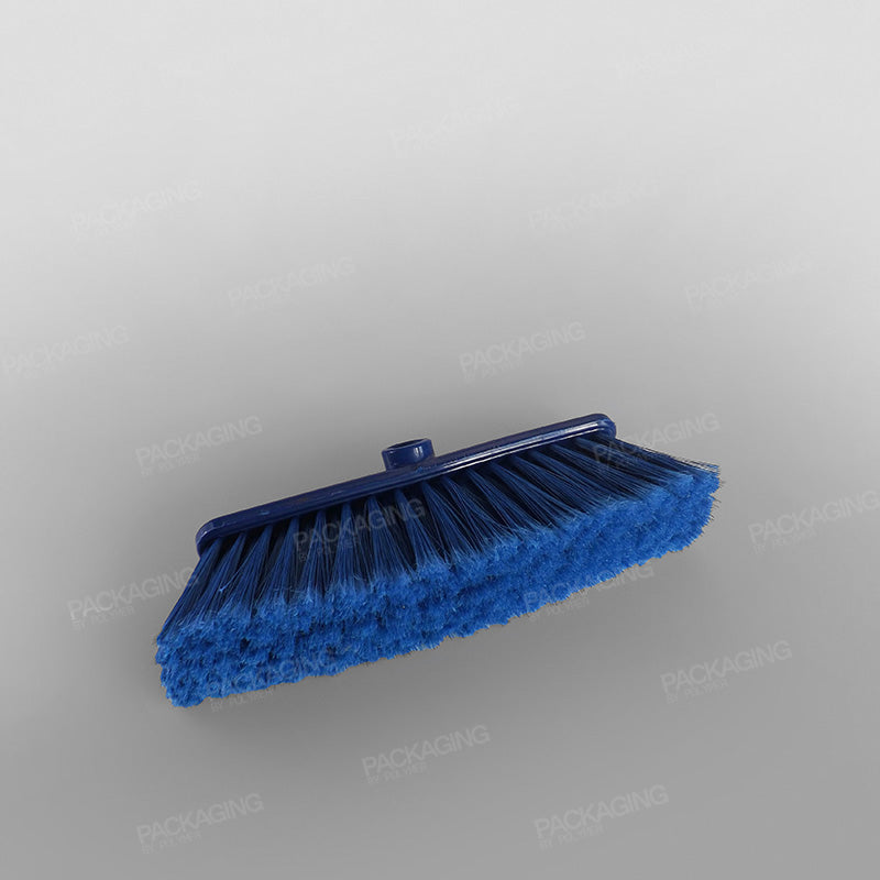 Blue Plastic Broomhead Soft Bristle