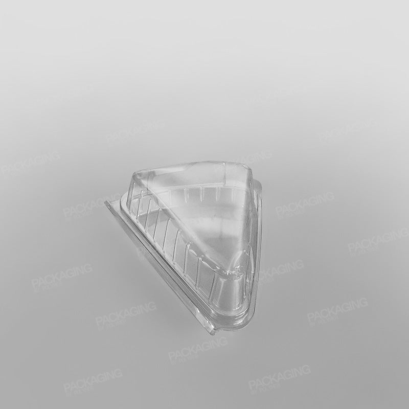 Clear Hinged Cake Slice Container