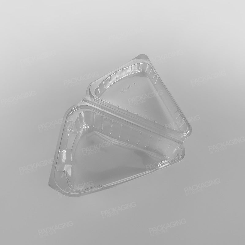 Clear Hinged Cake Slice Container