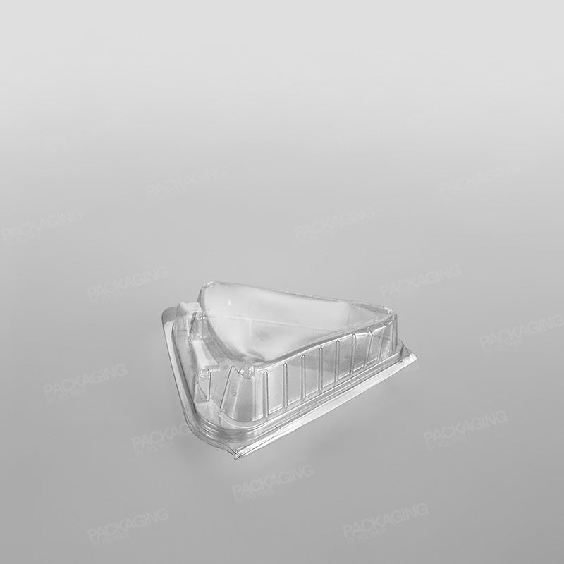 Clear Hinged Cake Slice Container