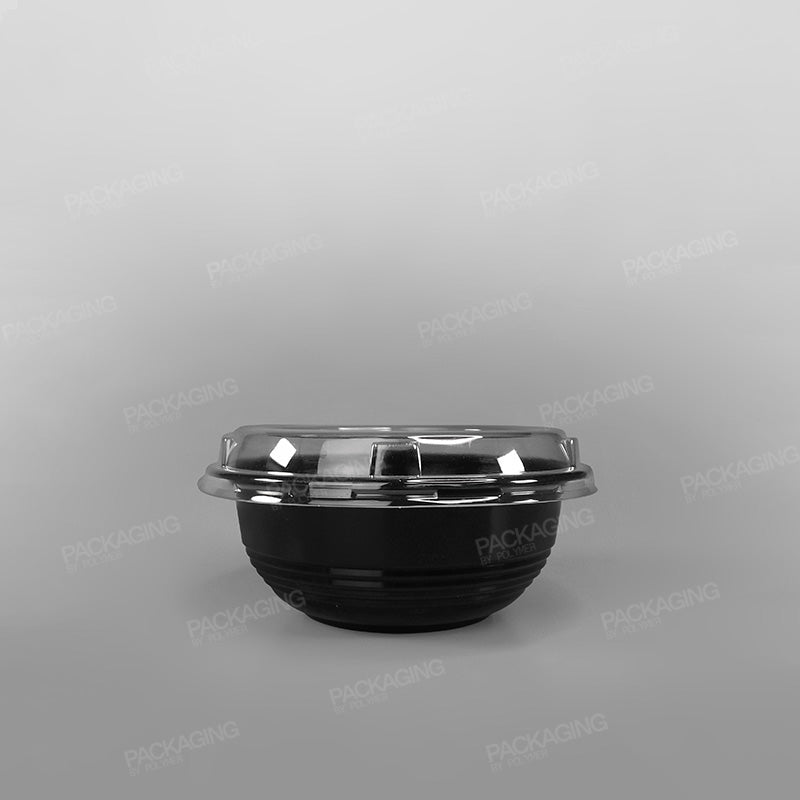 Somoplast Black Microwavable Donburi Bowl & Lid