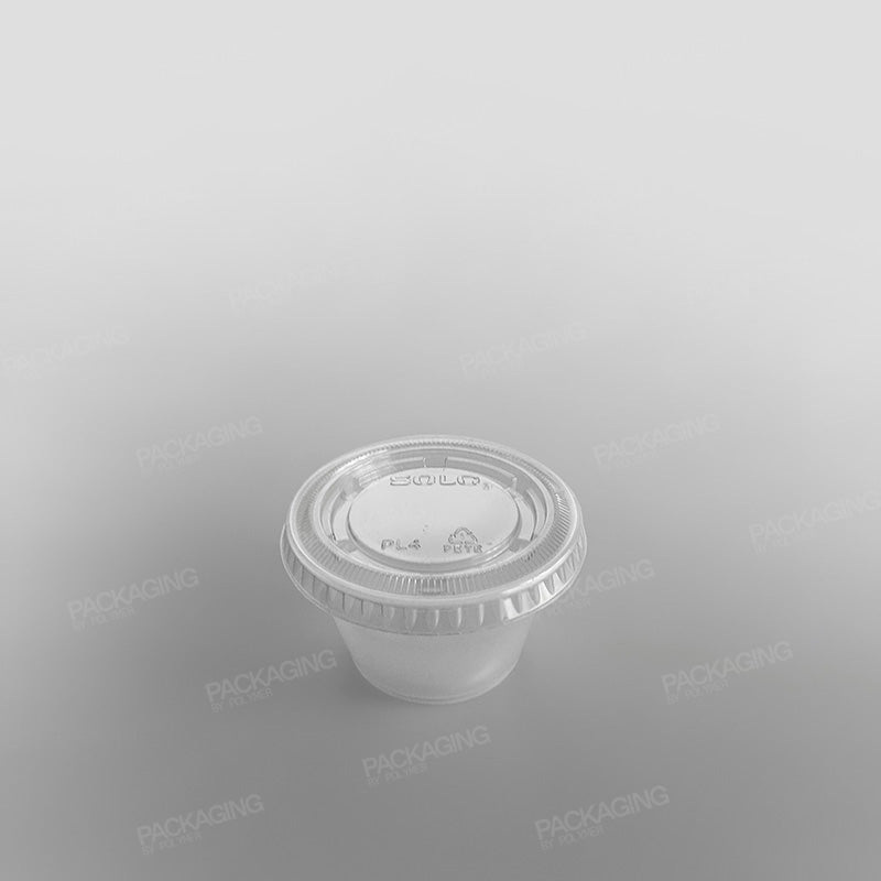 Solo Plastic Sauce Pot Lid Clear