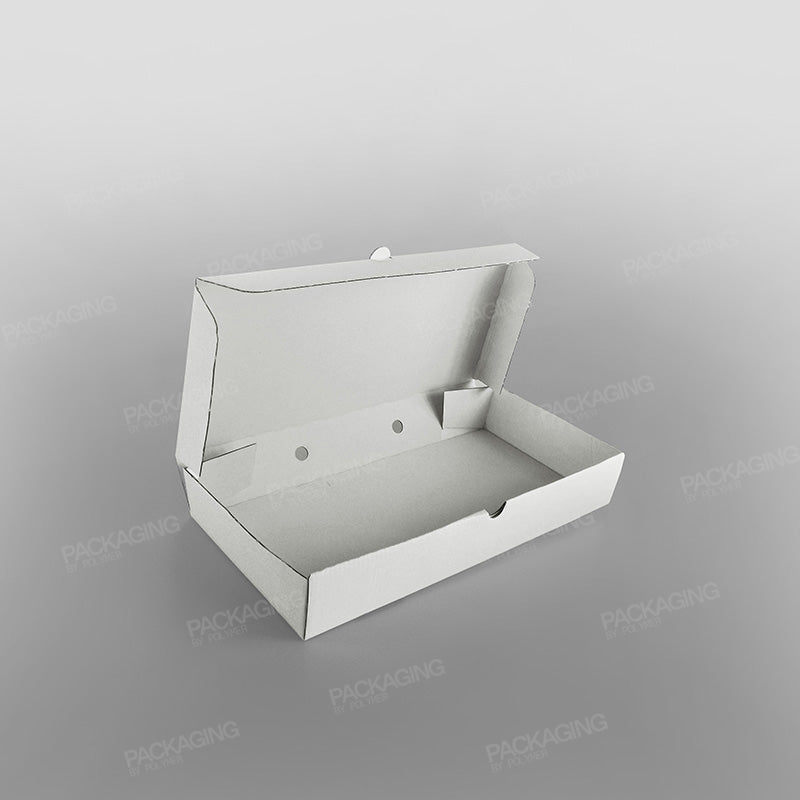 White Corrugated Fish & Chips Boxes