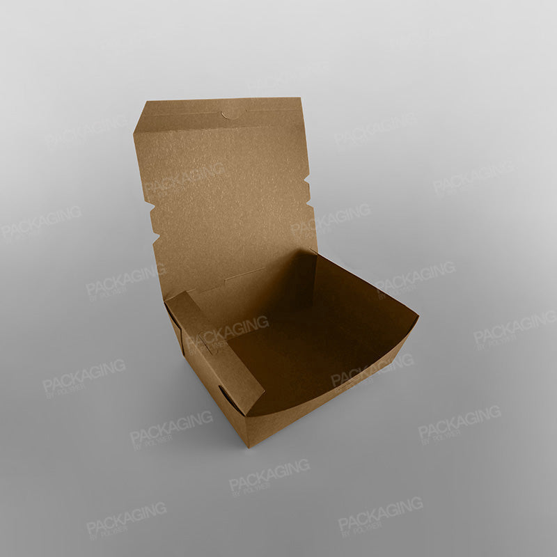 Kraft Hinged Food Container