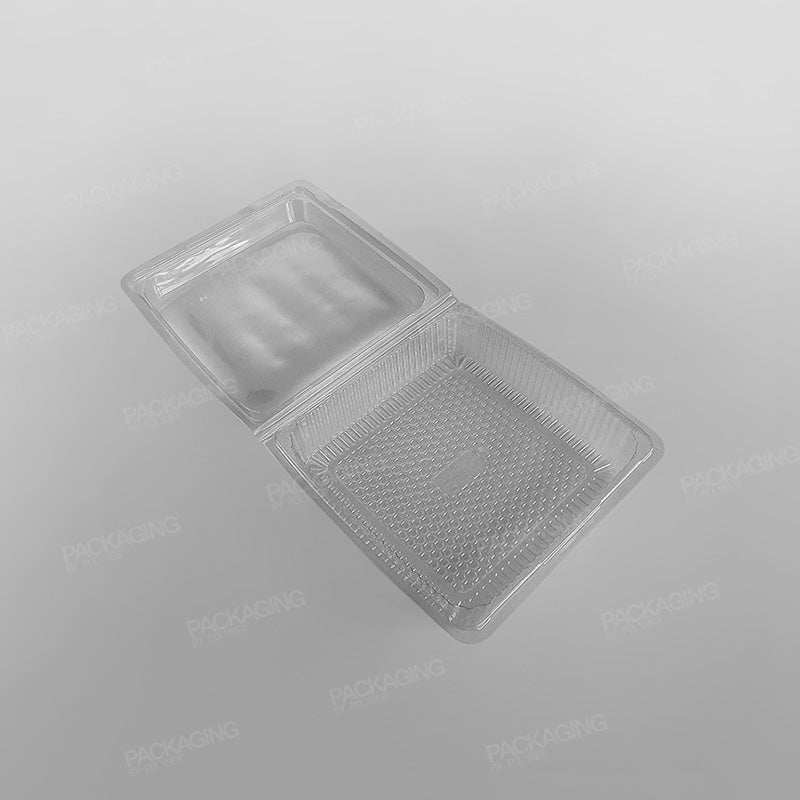 GPI Traitipack Clear Hinged Square Bakery Container