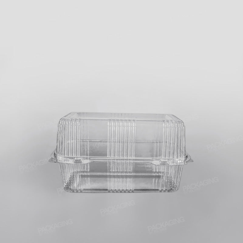 Somoplast Clear Hinged Rectangular Bakery Container