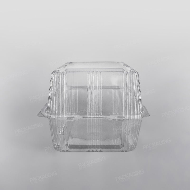 Somoplast Clear Hinged Rectangular Bakery Container - 750cc