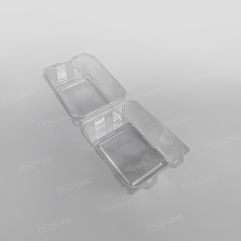 Somoplast Clear Hinged Rectangular Bakery Container - 750cc