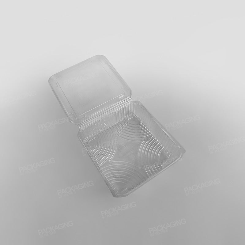 Somoplast Clear Hinged Domed Square Container