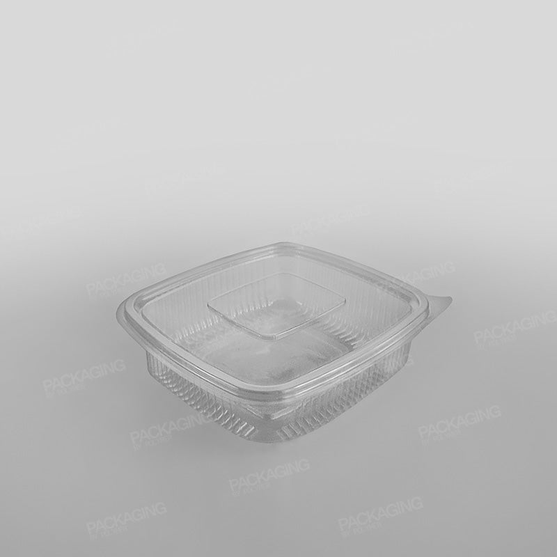 Somoplast Clear Hinged Flat Square Container