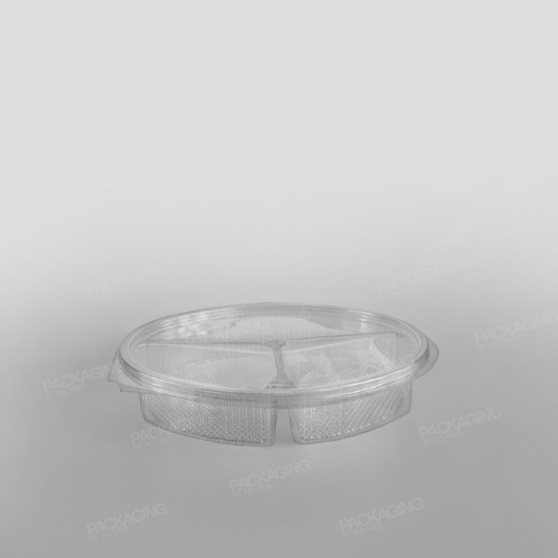 Somoplast Clear Hinged Oval Container