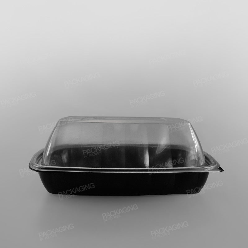 Somoplast Extra Large Black Microwavable Container - 1500cc