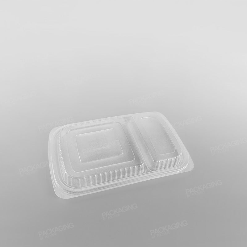 Somoplast 2 Compartment Clear Microwavable Lid To Fit MC41/ 827 Container