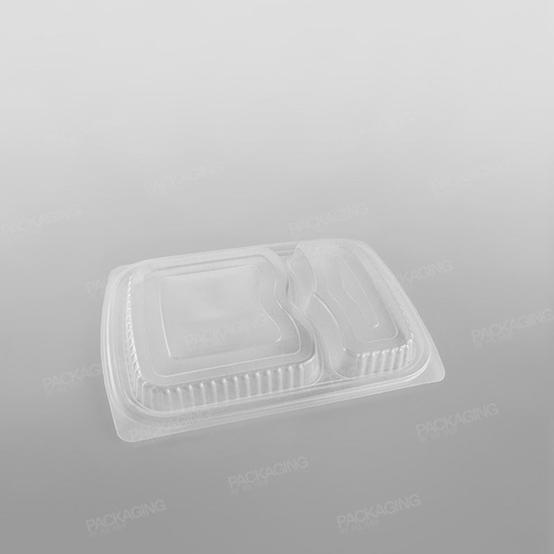 Somoplast 2 Compartment Clear Microwavable Lid To Fit MC49/ 819 Container