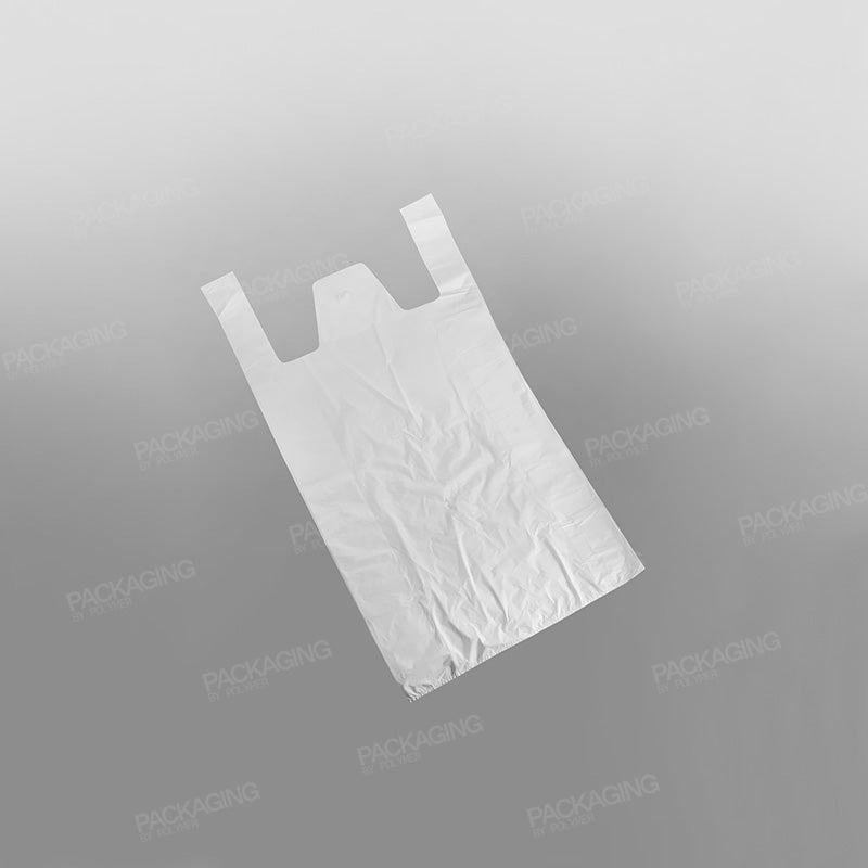 White Plastic Vest Carrier Bag