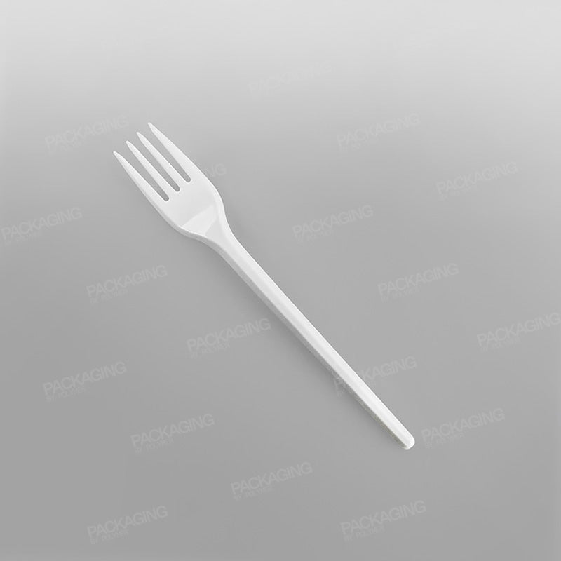 Plastic White Economy Forks