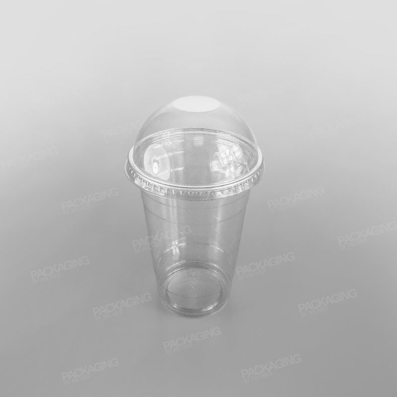 Somoplast Clear Domed Lid Closed/No Hole